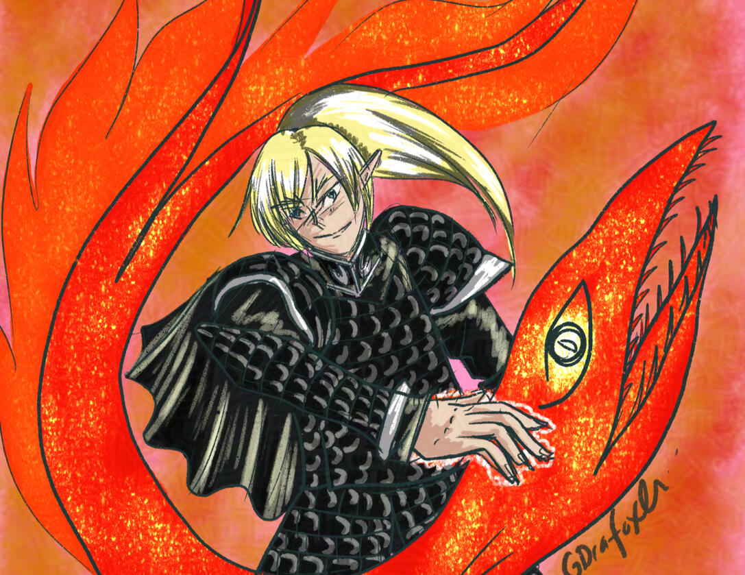 Lord Froylan and his Levanant. Art by Nancy Foster. AI scraping not allowed.